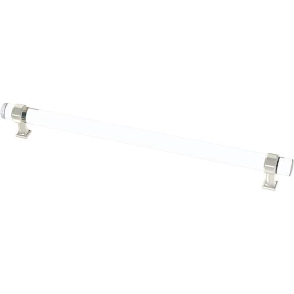 Liberty Acrylic Bar 12 in. (305 mm) Polished Nickel and Clear Cabinet Drawer Pull