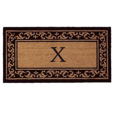 Letter X Home & More 100061830X Rembrandt Monogram Doormat 