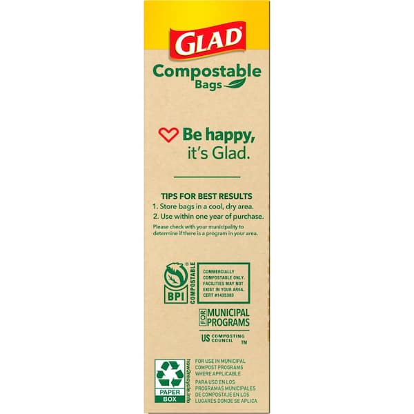 Compostable Trash Bags, 2.6 Gallon, 270 Total Count, Sturdy Kitchen Fo –  Grefusion Compostable Bags