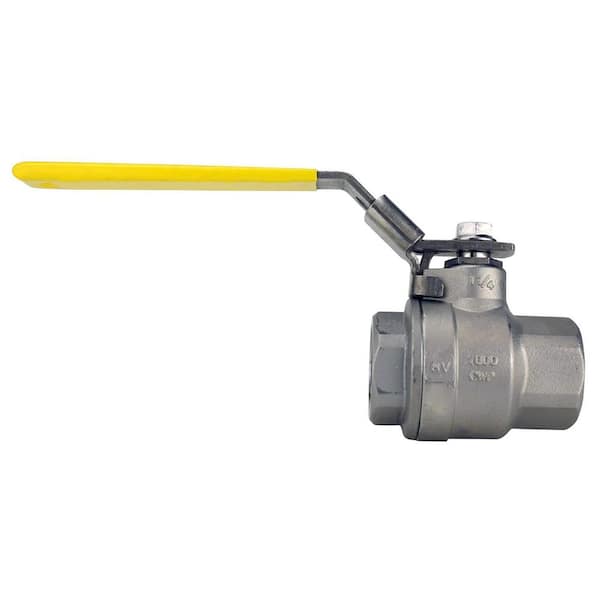 APOLLO 1/4" FNPT Stainless Steel Ball Valve Inline 7610127A 