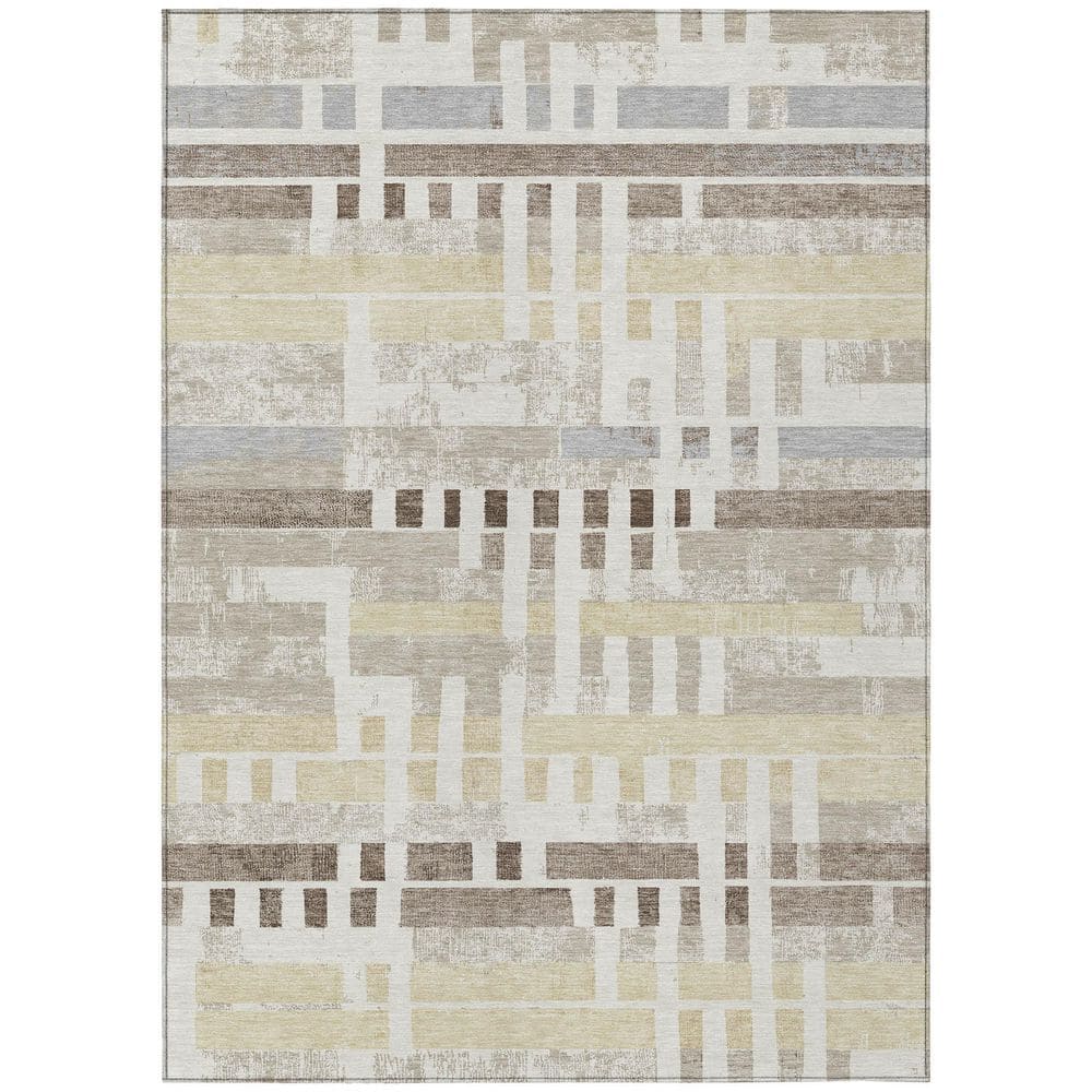 Chantille Machine Washable Indoor/Outdoor Abstract ACN2897 Ivory 5 ft. x 7 ft. 6 in. Area Rug price history on PriceWatchPro