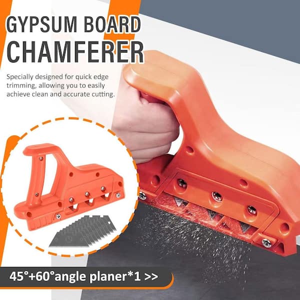 Woodworking Plasterboard Fast Cutter, Plasterboard Edger Gypsum Board Hand Plane Drywall Edge Chamfer Woodworking Hand Tool - View #9