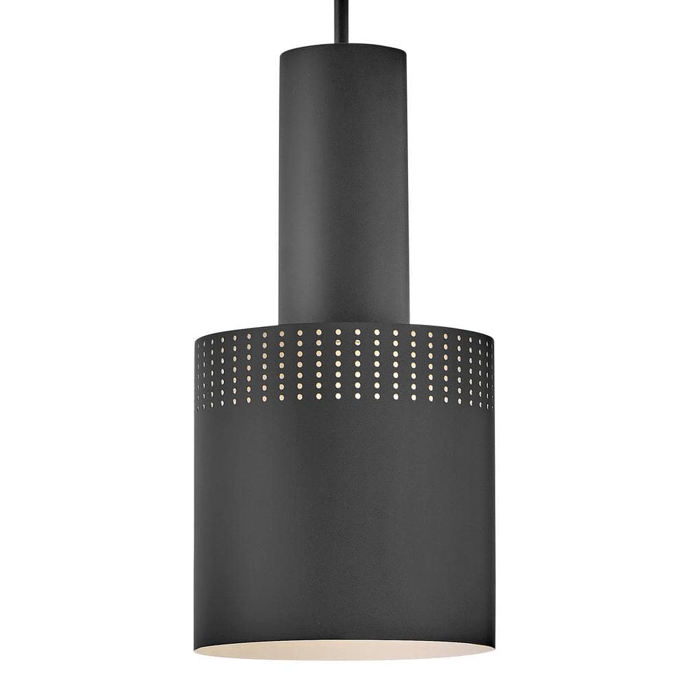 Casey Black Steel Mini Pendant with LED Light
