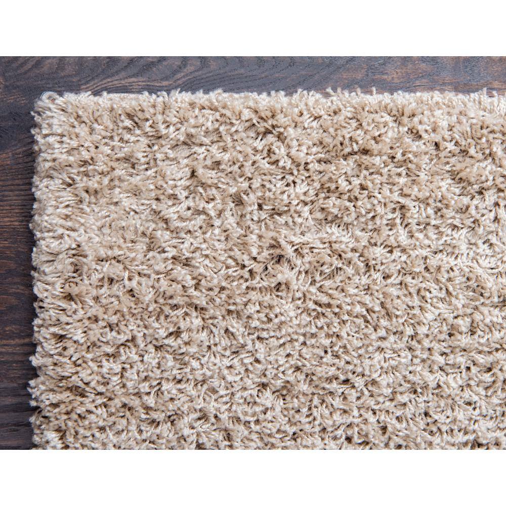 2'x3' Blue Solid Shag Reversible Synthetic Rug