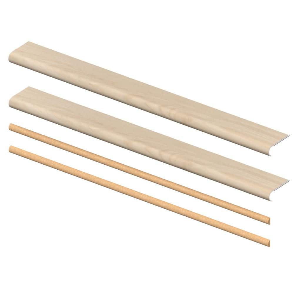 Sea Island Oak8mm x 46in x 5in Exact Match Round Nose Open Stair Return/Landing Kit (2-Pack) price history on PriceWatchPro