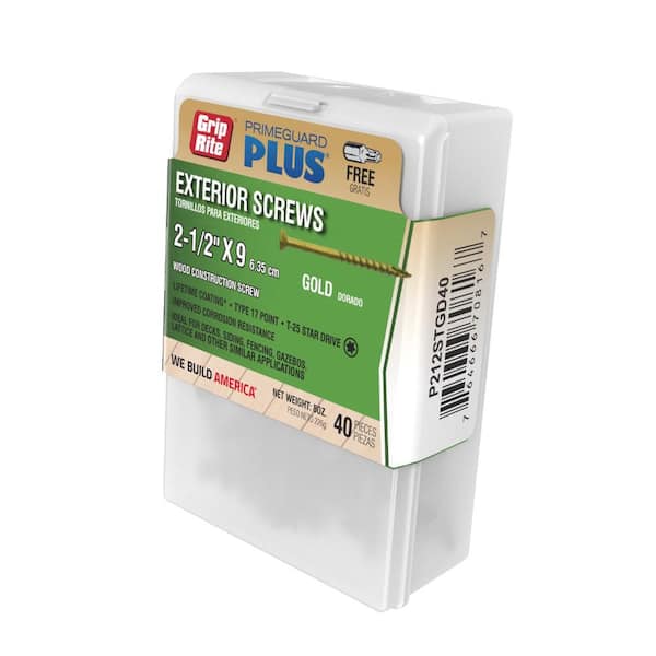 Grip-Rite #9 x 2-1/2 in. Star Drive Bugle Head Coarse Thread