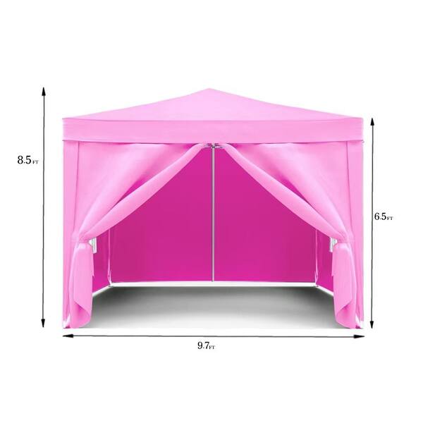 10 ft. x 10 ft. Outdoor Folding Portable Tent with 4