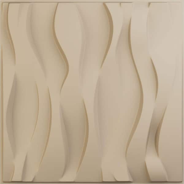 19-5/8-in W x 19-5/8-in H Riverbank EnduraWall Decorative 3D Wall Panel Smokey Beige