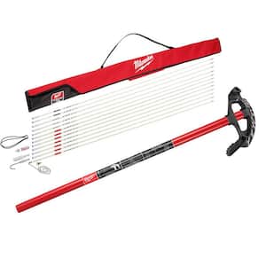60 ft. Fiberglass Fish Stick Low/Mid/High Flex Combo Kit with 3/4 in. Iron Conduit Bender and Handle