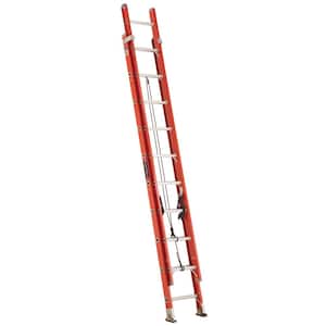 20 ft. Fiberglass Extension Ladder with 300 lbs. Load Capacity Type 1A Duty Rating