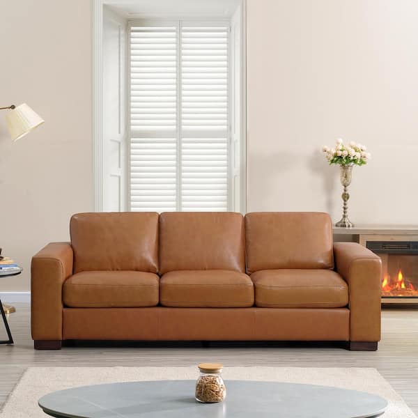 Genuine leather couch and loveseat discount