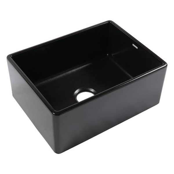 Reviews For SINKOLOGY Bradstreet II 24 In Undermount Farmhouse Single   Matte Black Sinkology Farmhouse Kitchen Sinks Sk494 24fc Mb 64 600 