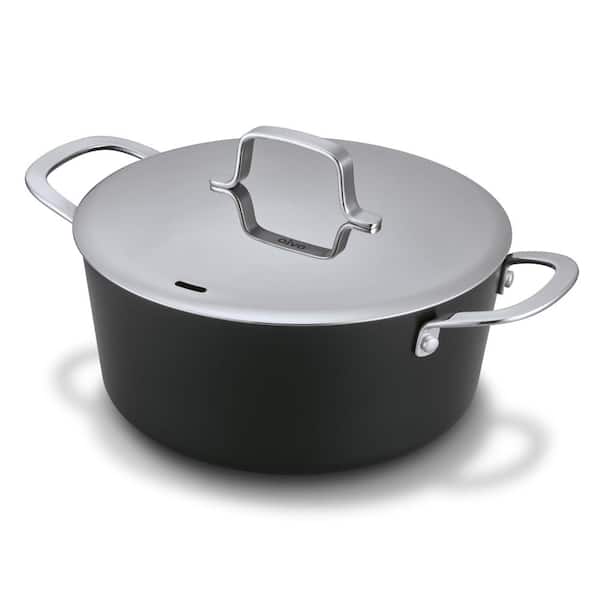 Alva Maestro Nonstick Stock Pot with Lid 4.5Qt. - Easy to Clean, Oven Safe