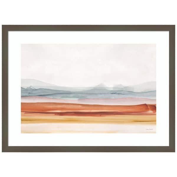 Amanti Art "Sierra Hills 01" by Lisa Audit 1-Piece Wood Framed Giclee Country Art Print 19-in. x 25-in.
