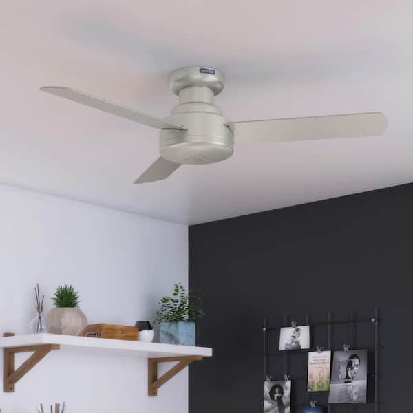 Presto 44 in. Indoor Ceiling Fan in Matte Nickel with Wall Control Included For Bedrooms