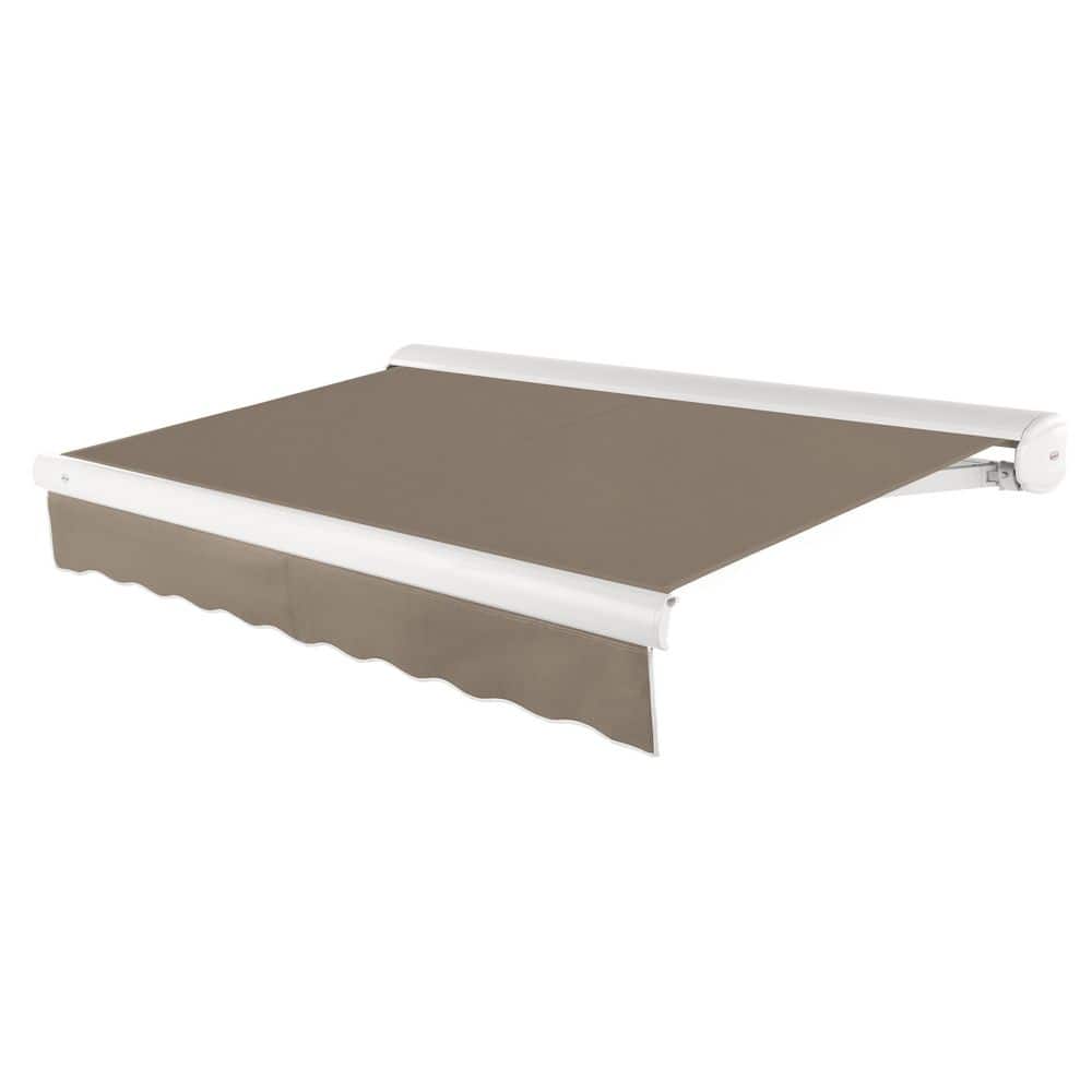 20 ft. Key West Left Motor Acrylic Fabric Retractable Awning (240 in. W x 120 in. D) in Taupe price history on PriceWatchPro