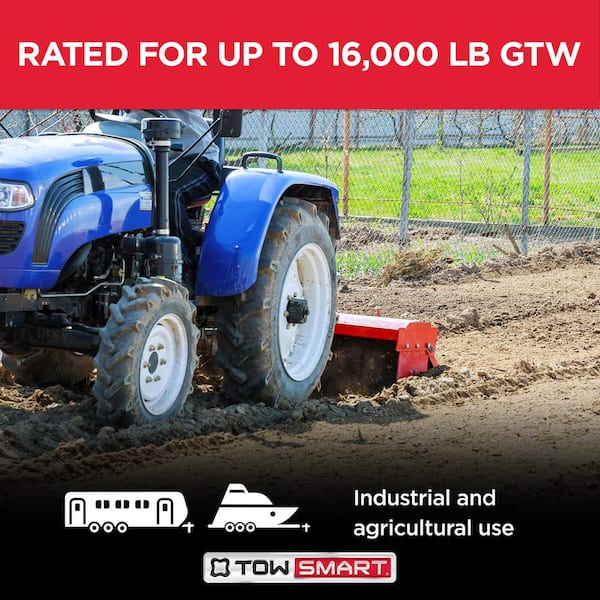 Pintle Hook with 2-5/16 in. Hitch Ball, Bolt-on, 16,000 lb. capacity