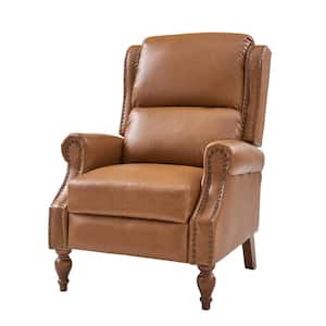 Sharon Traditional Roll Arm Manual Recliner with Solid Wood Legs -CML