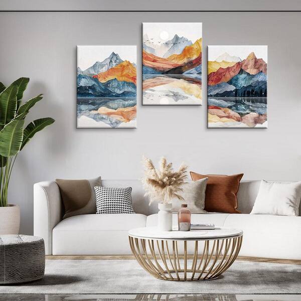 Framed Mountain Canvas Wall Art Set, Nature Scenery Wall Decor, Country Style Forest Nature Wilderness Wall Painting, for Living Room, Bedroom, Office bathroom Decor- 16x12x3 Framed Mountain Canvas Wall Art Set, Nature Scenery Wall Decor, Country Style Forest Nature Wilderness Wall Painting, for Living Room, Bedroom, Office bathroom Decor- 16x12x3