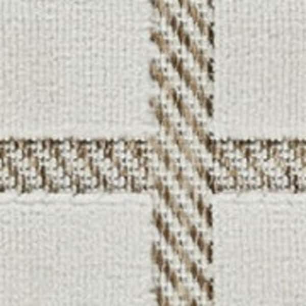 Cream, Beige 2 ft. x 10 ft. Woven Geometric Polypropylene Runner Indoor/Outdoor Area Rug