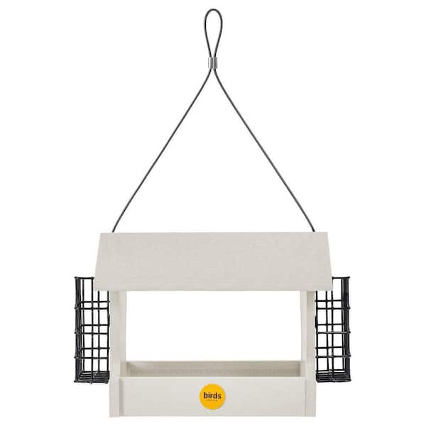 Green Solutions 3 Qt. Hopper Feeder with Suets Holders Green Medium