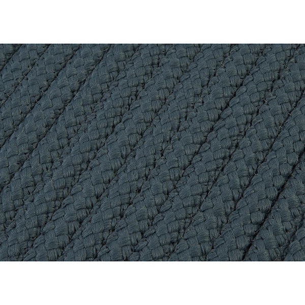 Simply Home Lake Blue 5 ft. x 8 ft. Solid Indoor/Outdoor Area Rug
