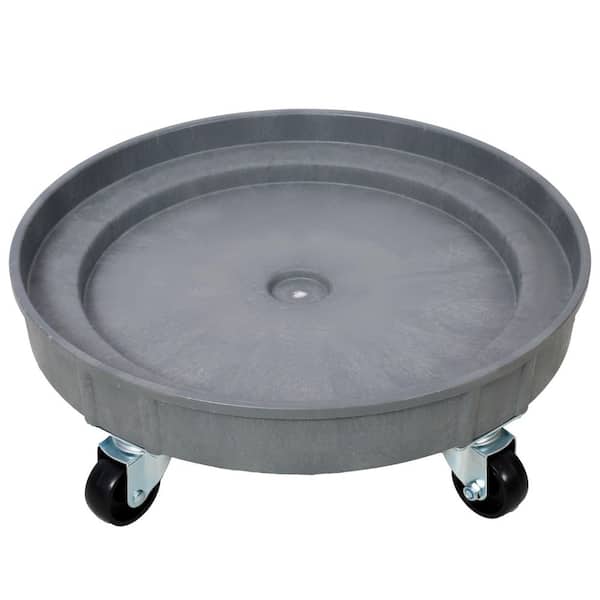Ami 30 and 55 Gallon Heavy Duty Plastic Drum Dolly 900 lbs. Capacity Barrel Dolly with 5 Swivel Casters Wheel Dolly