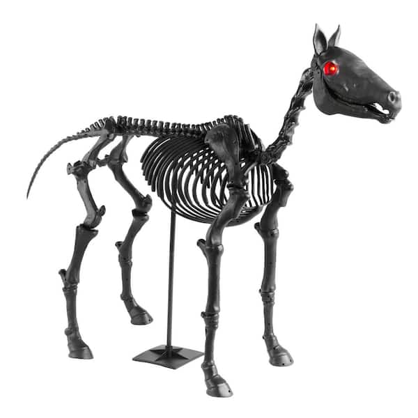 5.5 ft. Grave & Bones LED Skeleton Pony