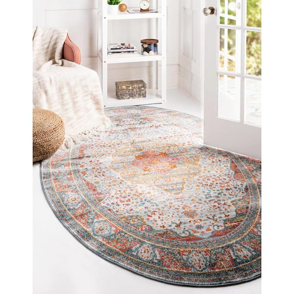 Baracoa Malecon Light Blue 7' 10 x 10' 0 Area Rug