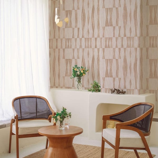 Mirrored Basket Metallic Cream and Brown Grasscloth Wallpaper R4600 – Walls  Republic US