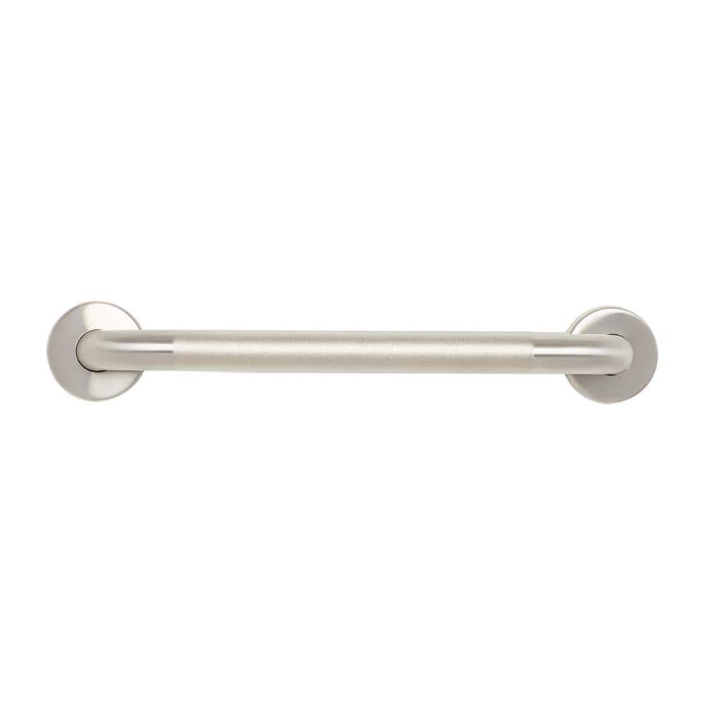 18'' Stainless Steel Wall Mounted Bathroom Grab Bar with Peened Grip