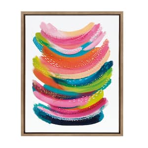 Sylvie "Bright Abstract" by Jessi Raulet of EttaVee Framed Canvas Wall Art 18 in. x 24 in.