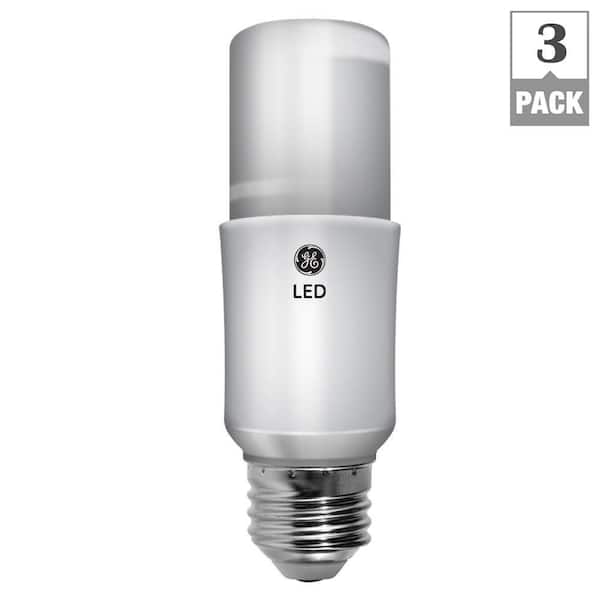GE 60W Equivalent Soft White General Purpose LED Bright Stik Light Bulb (3-Pack)