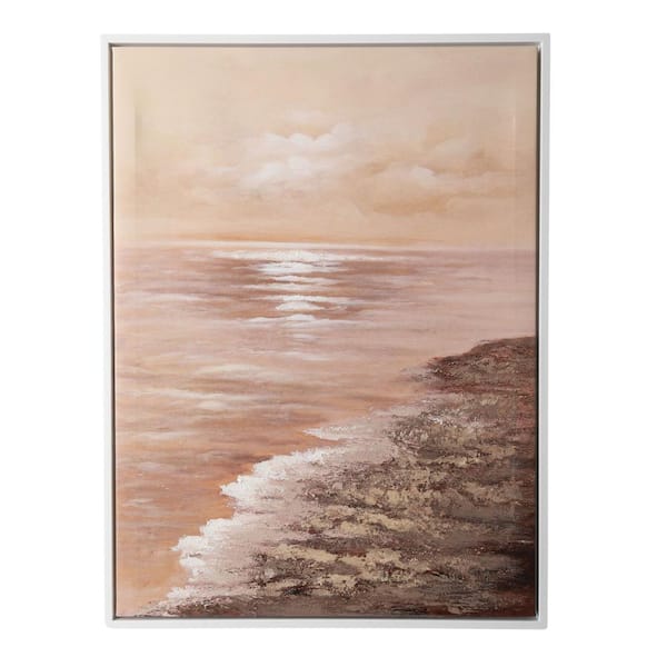 SULLIVANS Framed Textured Coastal Multi-Colored Wall Art, 31.5 in. x 23.5 in.