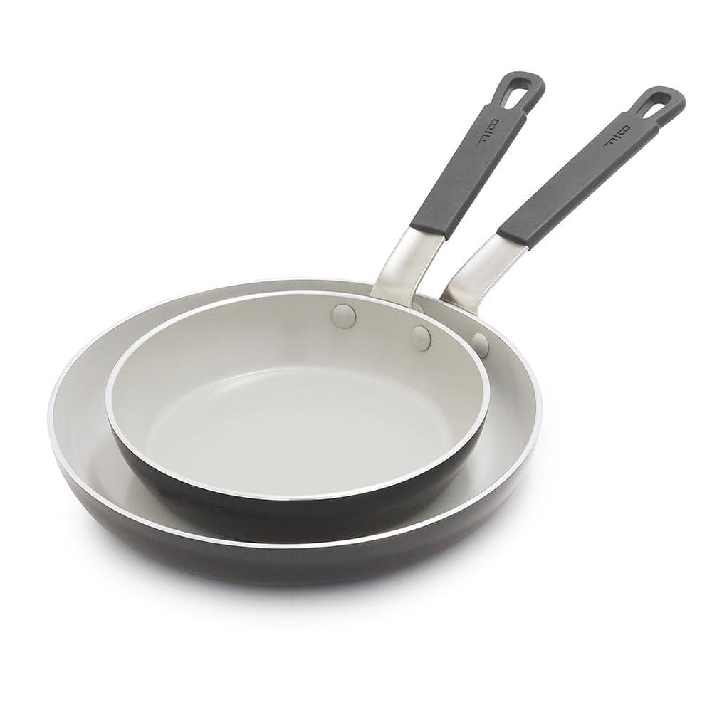 Graphite Gray 2-Piece Ceramic Nonstick Aluminum Fry Pan Set