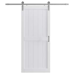 SOCBAZZAR 48 In. X 84 In. Paneled H Shape White Finished MDF Interior ...