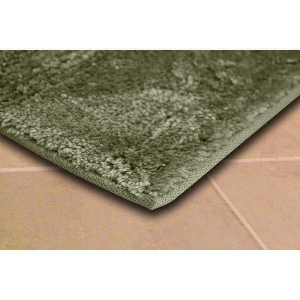 Essence Deep Fern Soft Nylon 22"x60" Washable Bath Rug Runner