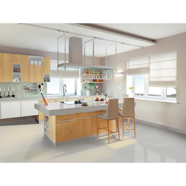 Alvara Ice Bullnose 3 in. x 18 in. Polished Porcelain Threshold Wall Tile Trim (15 lin. ft./Case)