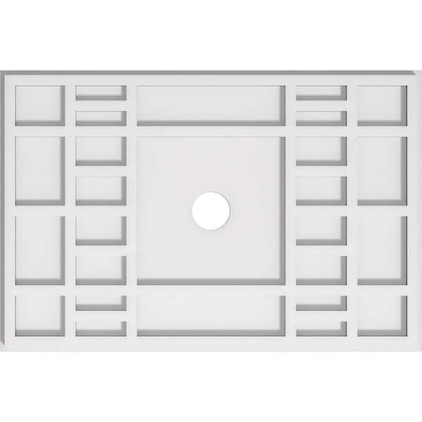 1 in. x 22 in. x 14.625 in. PVC Medallion Moulding
