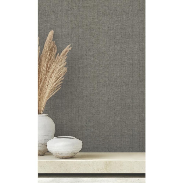 Clarkson Dark Grey Woven Wallpaper