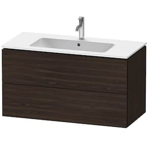 L-Cube 18.88 in. W x 40.13 in. D x 21.63 in. H Bath Vanity Cabinet without Top in Walnut Brushed