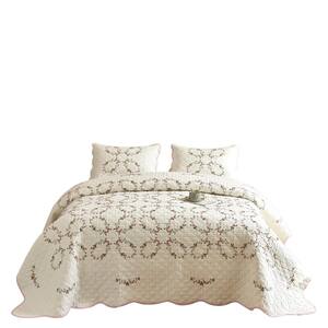 MarCielo TC152 European Cottage Floral King Size Cotton Quilt
