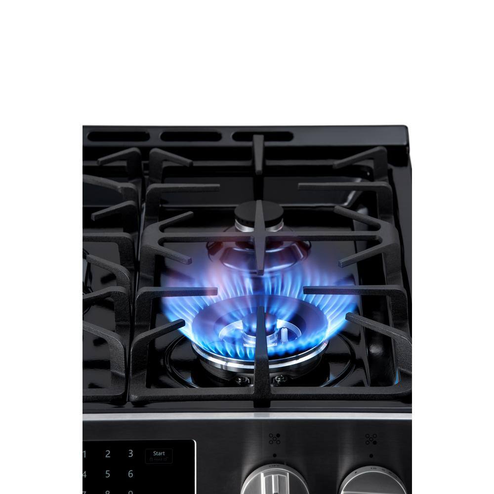 30-inch Stainless Steel Freestanding Gas Range with Convection and Self-Cleaning