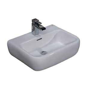 Metropolitan 420 Wall-Hung Bathroom Sink in White