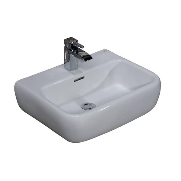 Barclay Products Metropolitan 420 Wall-Hung Bathroom Sink in White