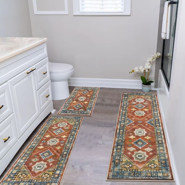 Boho Kitchen Mats Set of 3