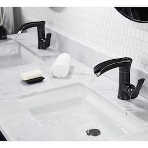 Single Handle Single Hole Bathroom Faucet with PEX supply line in Oil-Rubbed Bronze