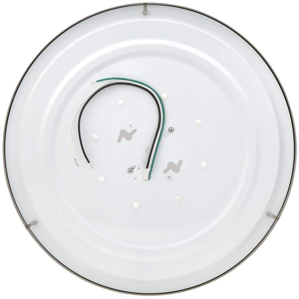 16-Inch Satin Nickel LED Flush Mount Ceiling Light