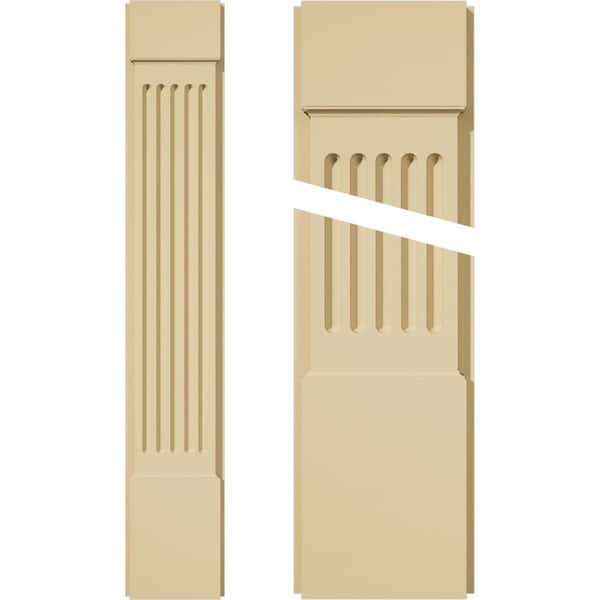 Ekena Millwork 2 in. D x 8 in. W x 48 in. L Primed Polyurethane Pilaster 1- Pack