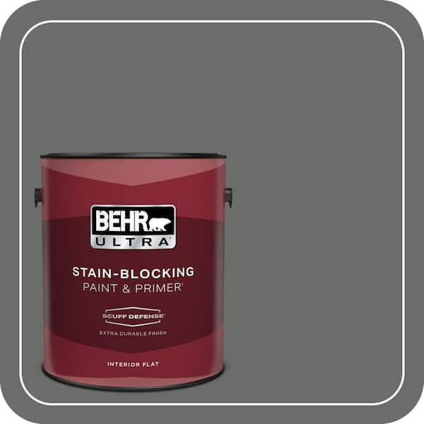 BEHR ULTRA 1 gal. #PPU25-03 Shadows Extra Durable Flat Interior Paint & Primer